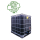 Zbiornik IBC 1000L czarny(UV) paleta plastik/metal ATEST DO WODY PITNEJ